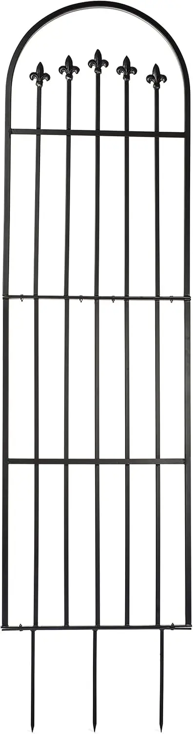 

Garden Trellis for Climbing Plants Wrought Iron Large Black Weather Resistant for Patio Deck Plants Privacy 525