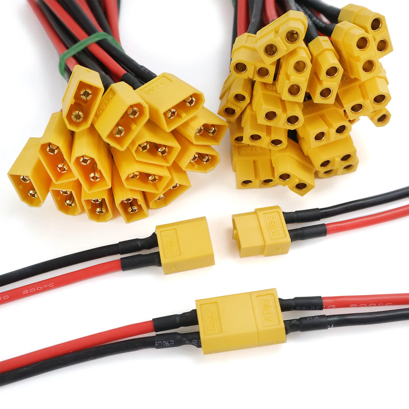NewXT60 Male Female Connector Plug with Silicone Wire XT60 Connector Plug Cable Dual Extension Battery for RC Lipo Battery Motor
