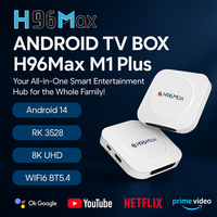 H96 MAX M1 Plus Android 14 Smart TV Box – RK3528 Quad-Core Ultra 8K Decoding WiFi6 & BT5.4 Smooth Streaming Media Player