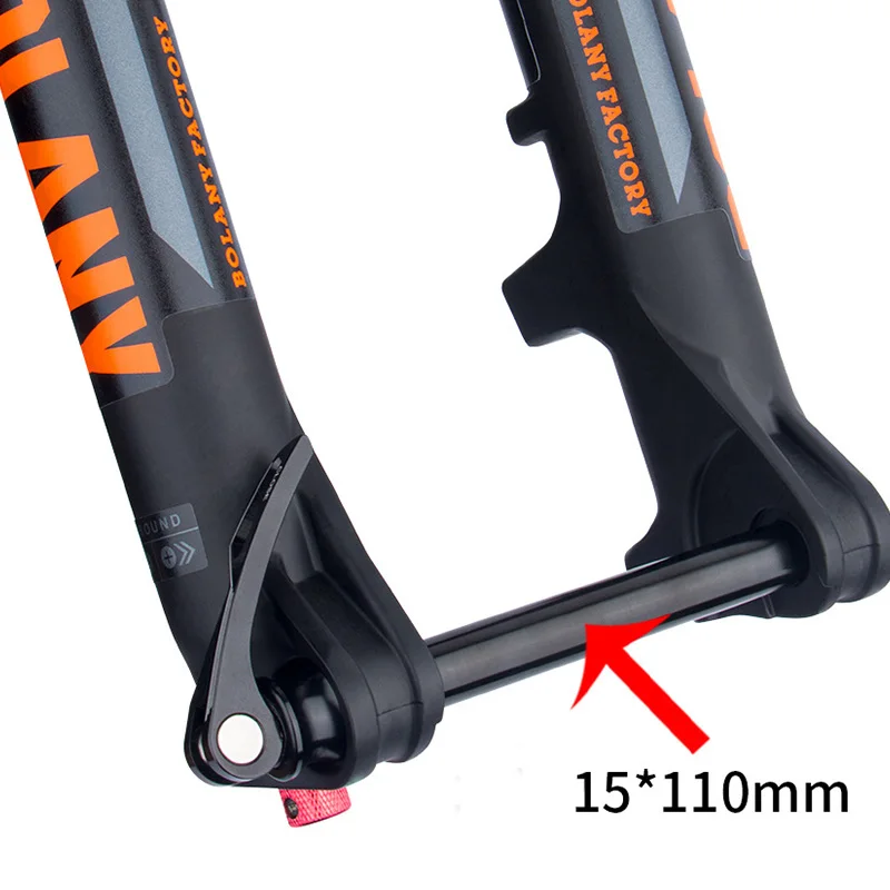 *for27.5/29 Inch Mountain Bike Front Fork with Air Spring Rebound Adjustment Disc Brake Forged Aluminum Crown 120mm Travel
