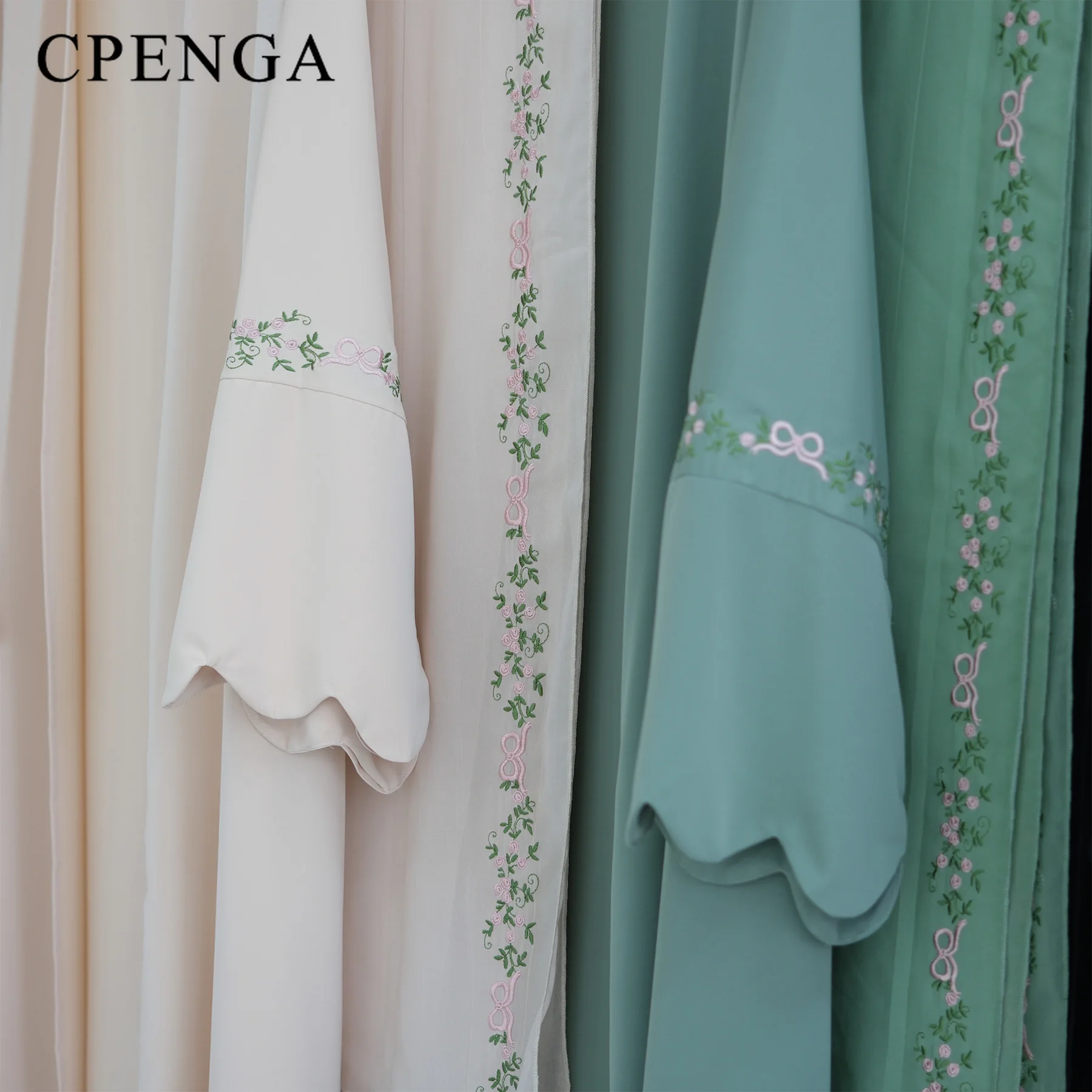 فستان حجاب فاخر مطرز بالزهور للنساء المسلمات أنيق دبي متواضع عباية عيد إسلامية جلابية تركيا قفطان رداء