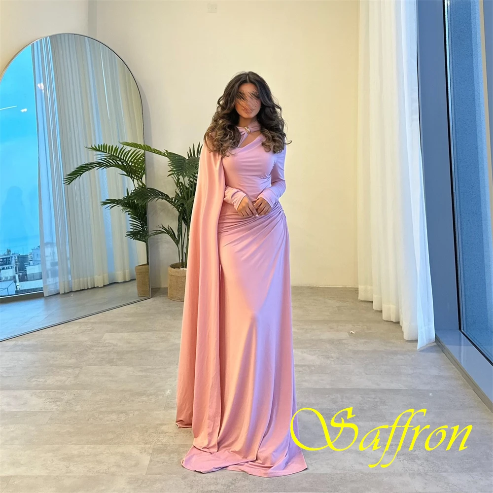 ที่กําหนดเอง Elegant Jersey ชุดราตรียาวคลาสสิก Mermaid Prom Dresses แฟชั่น Watteau รถไฟชุดพิเศษ