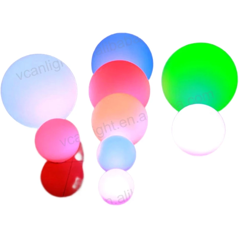 

DHL Free Shipping 20cm Colorful Led Ball Lights for Party Decoration or Water Pool and Club Ect