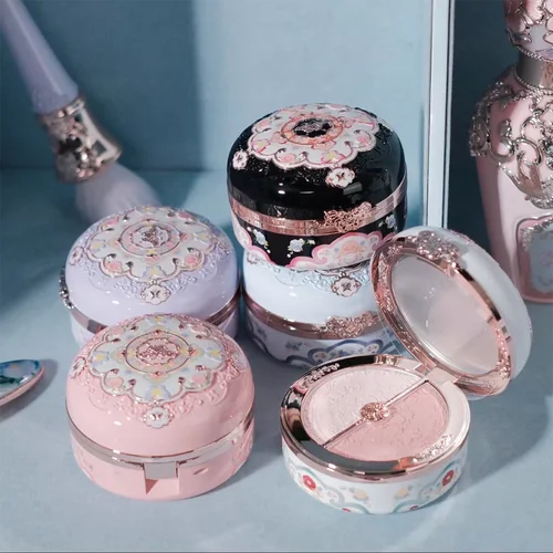 Flower Knows Colorete Dúo Mariposa Nube Resistente al Agua Larga Duración Alta Pigmentación Iluminador Brillo Natural Maquillaje Vegano