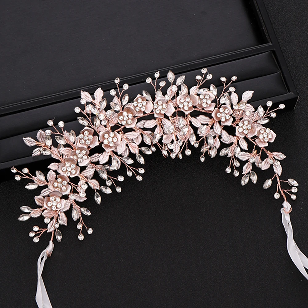 Itacazzo Bridal Accessories Exquisite Lace Up Hairband&Suitable for Women\'s Wedding, Birthday, and Party Pairs