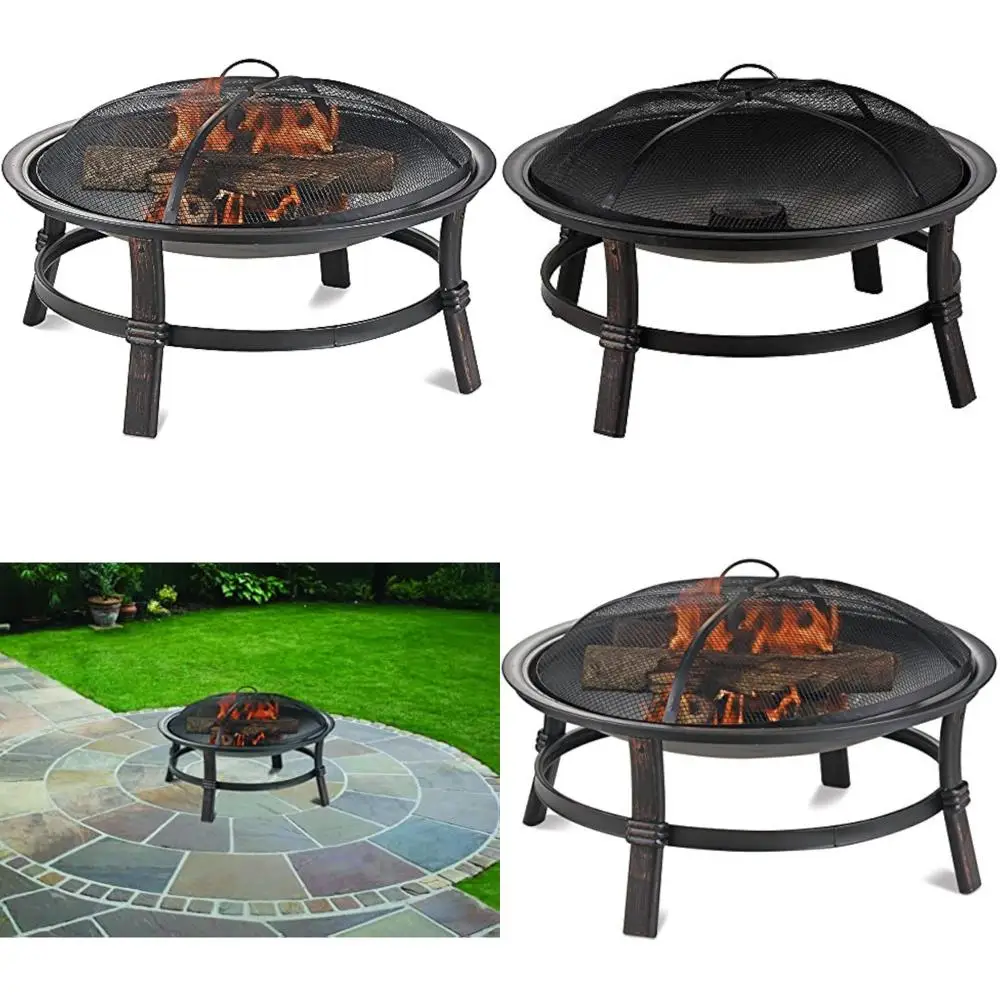 

Brushed Copper Outdoor Wood Burning Fire Bowl - Endless Summer WAD15121MT
