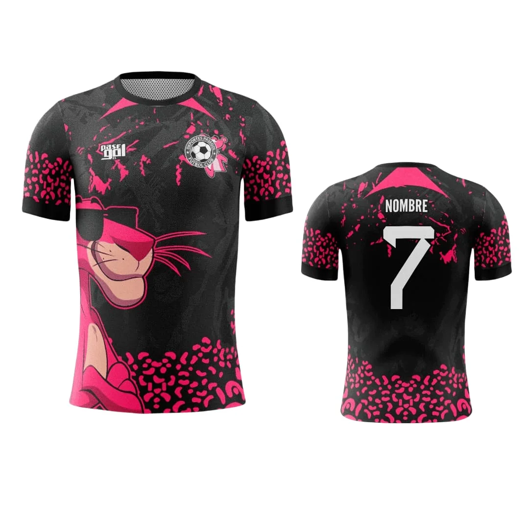 

Miniso's New Cartoon Animation Pink Leopard Jersey T-shirt for Children, Men and Women, Quick-drying, Breathable and Comfortable