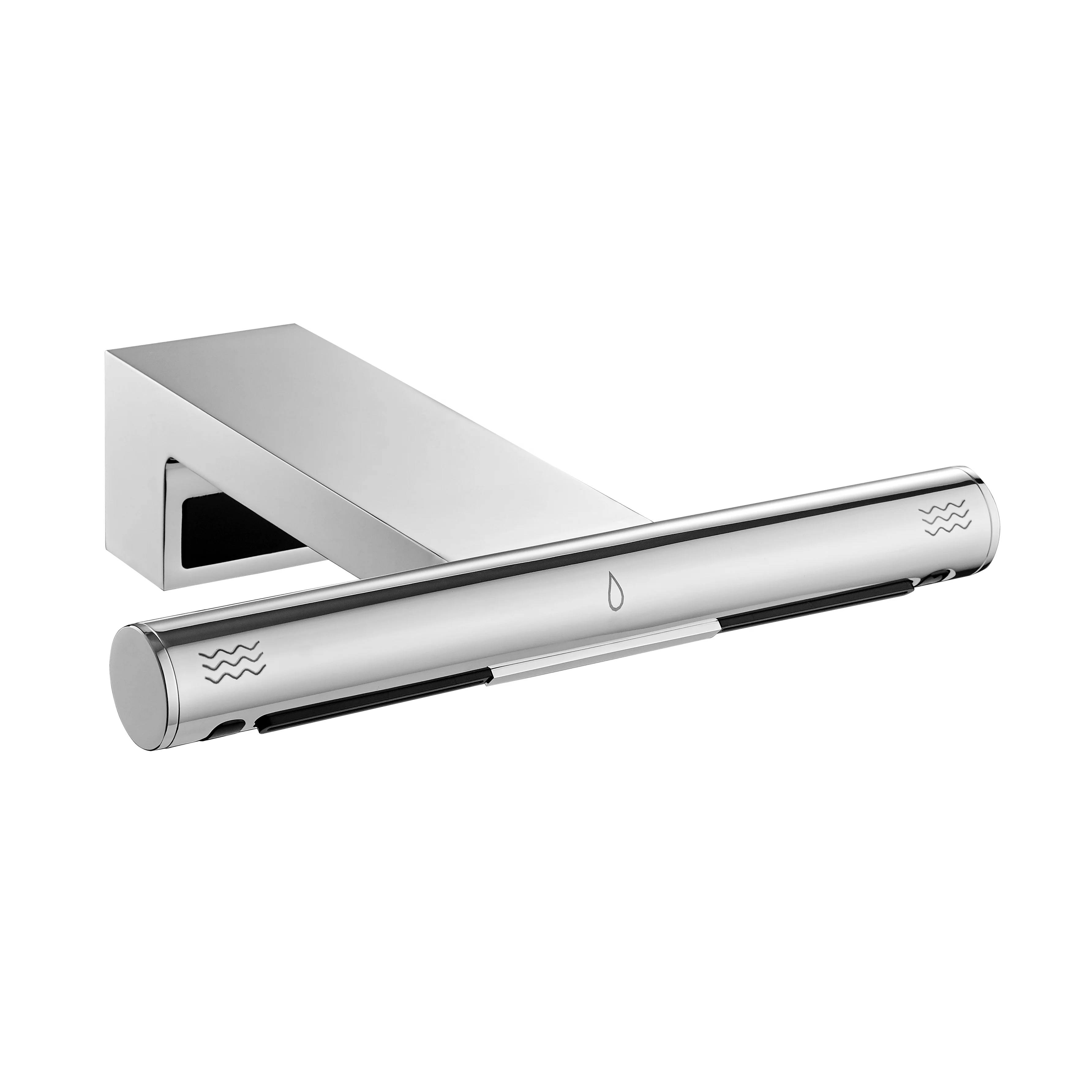 

Commercial Toilet Wall Mounted Automatic Sensor Faucet Water Air Tap Hand Dryer 2 in 1 Washing and Drying with Brusheess Motor