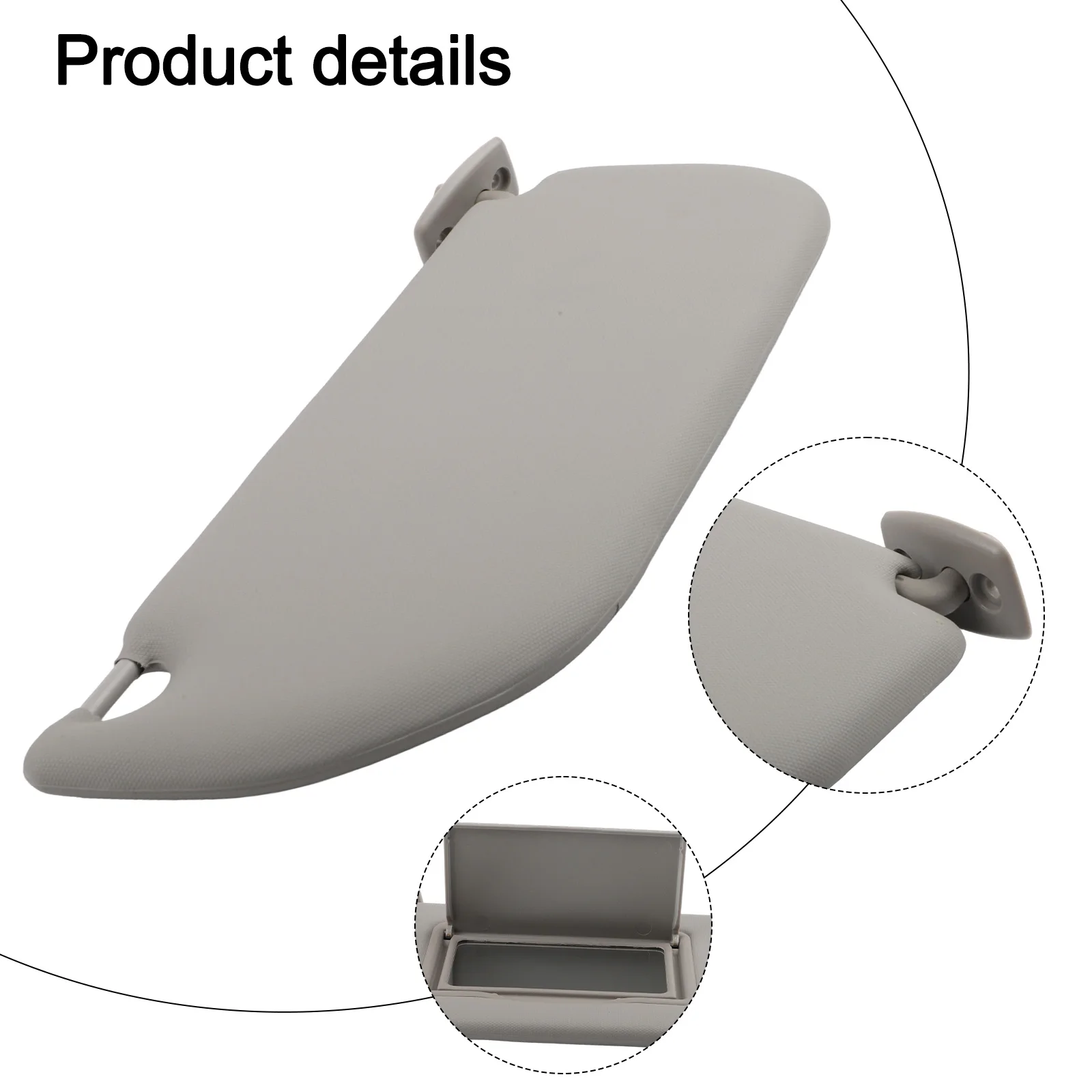 

Левый солнцезащитный козырек для автомобиля (сторона водителя) для 301, C3, номер запчасти 98038433DS, со встроенным зеркалом