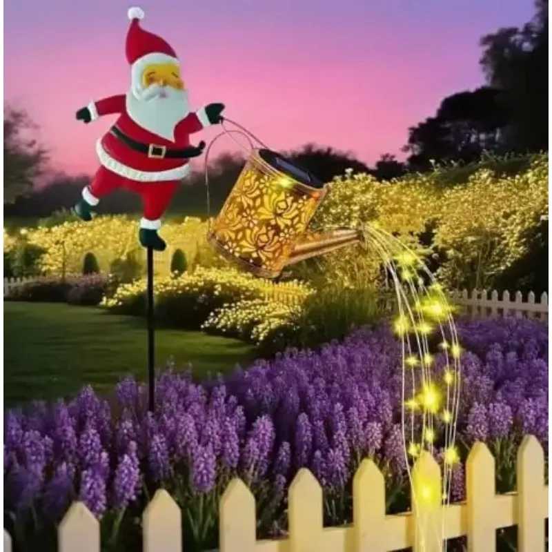 

Solar Santa Claus Kettle Lights Garden Lawn Christmas Lights Kettle Ground Lamp Solar Night Lights Outdoor Decoration 2025