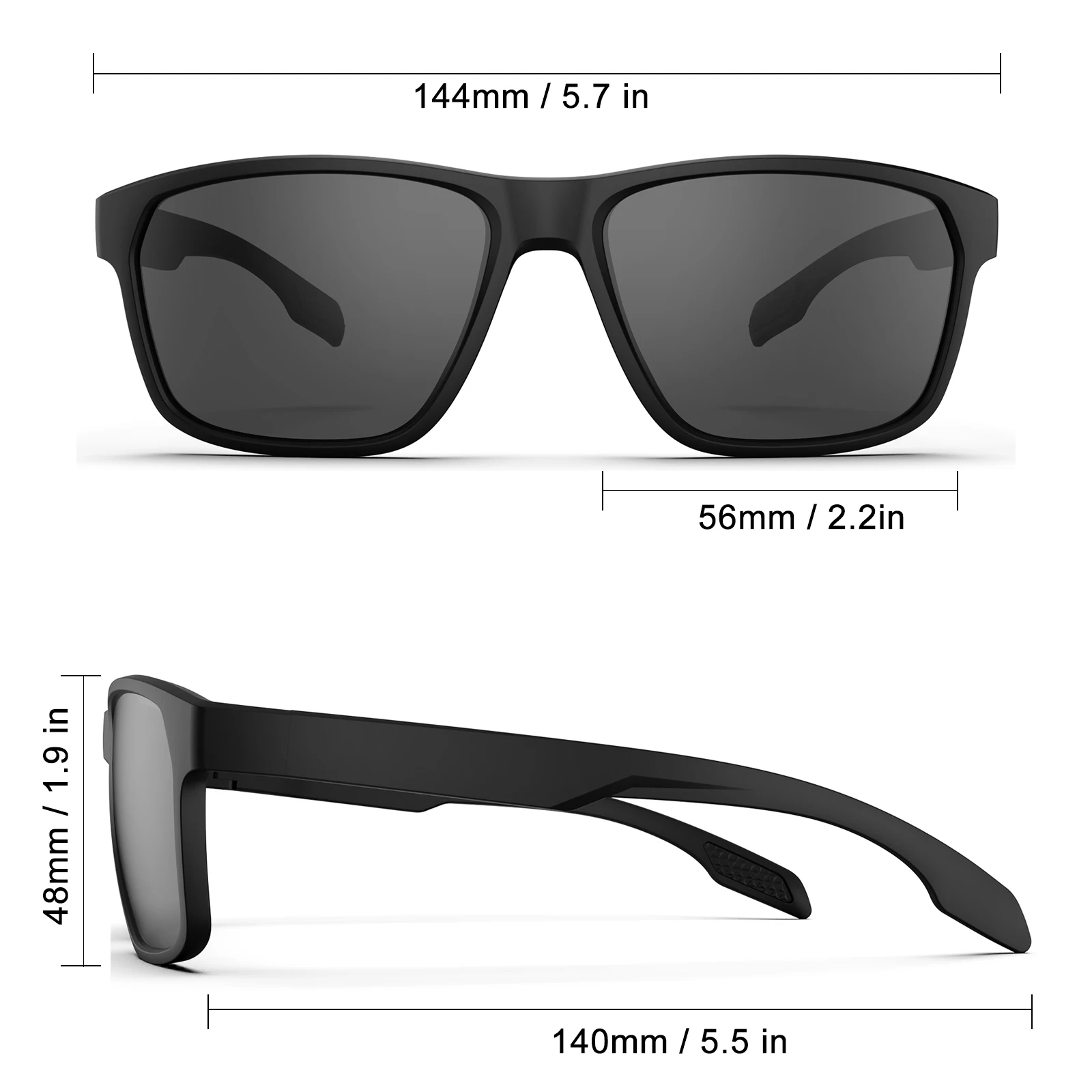 Suukaa Polarized Floating Sunglasses Sports Fishing Glasses for Men Women Outdoor Cycling Camping Driving Surfing