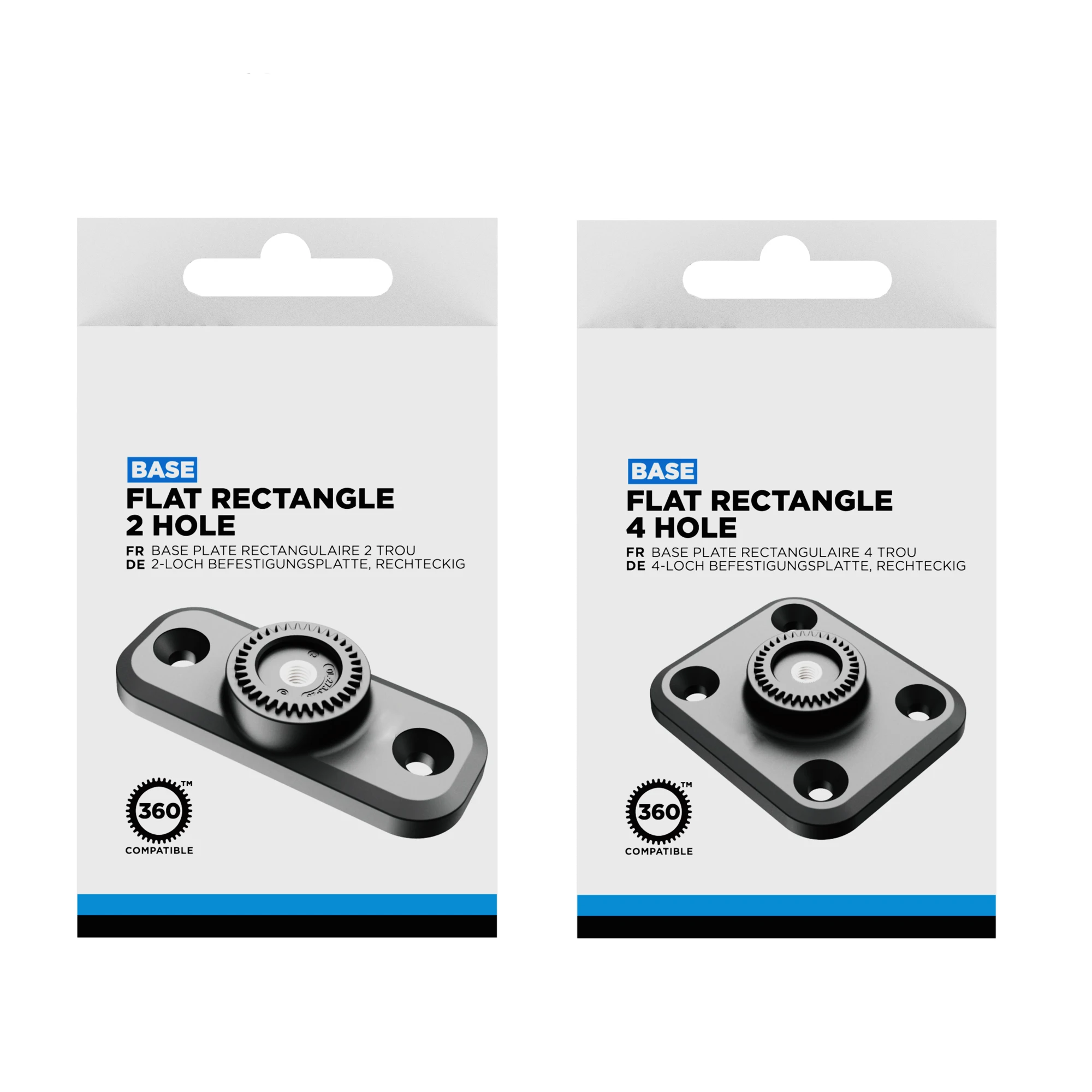 

360 Kit Builder Rectangle Flat Hole Bases for Mounting