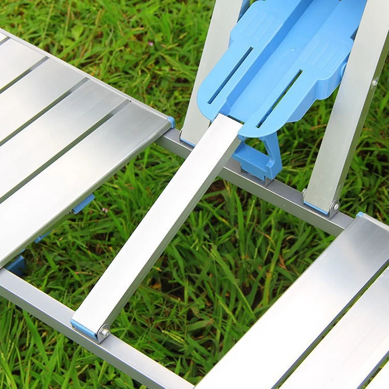 Portable Folding Table Portable Aluminum Alloy Table Set (1 Table, 4 Chairs)  Outdoor Camping Portable Business Table