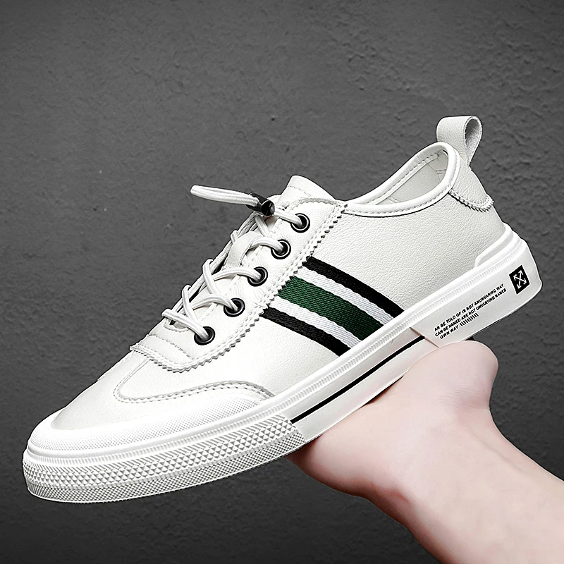 

Men Leather Shoes Quality Men's Casual Sneakers Designer Shoes For Man Fashion Leather Sneakers 2023 New White Casual Shoes