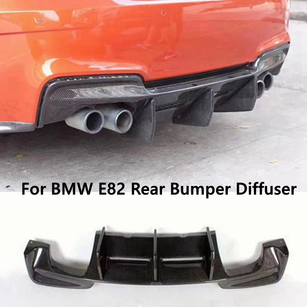 

For BMW E82 Rear Bumper Diffuser Carbon Fiber/FRP Lip Guard Material Fit for BMW 1 Series E82 1M Base Coupe 2 Door 2011