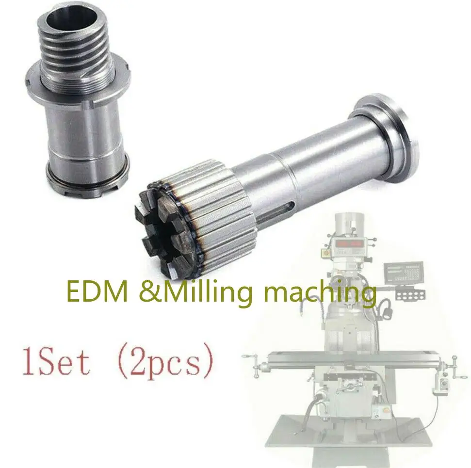 

1Set (2pcs) CNC Milling Machine Part Spindle Clutch Gear Hub Step Pulley Combine A3+20+57+74 For Bridgeport Mill Tool