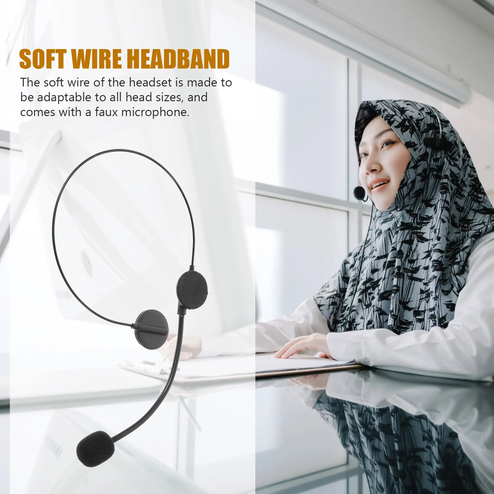 2 Pcs Wireless Fake Headphone Props Toddler Children Dress Rock Star Funny Plastic Singer Pretend Play