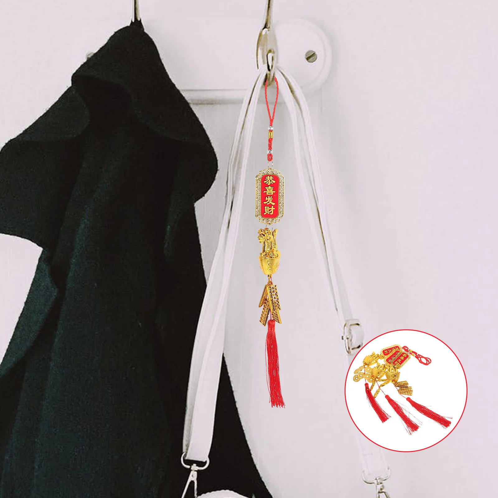 

3Pcs Chinese Style New Year Tree Pendant Hanging Decor Office Home Wall Ornament Dragon Lucky Decoration