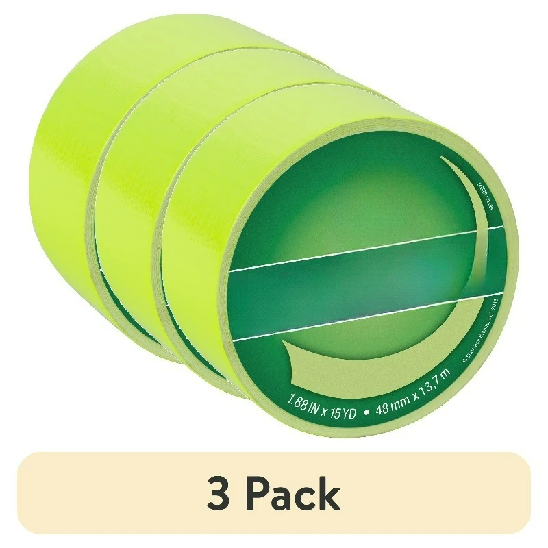 

(3 pack) Brand Duct Tape, 1.88 in. x 15 yd., Fluorescent Citrus