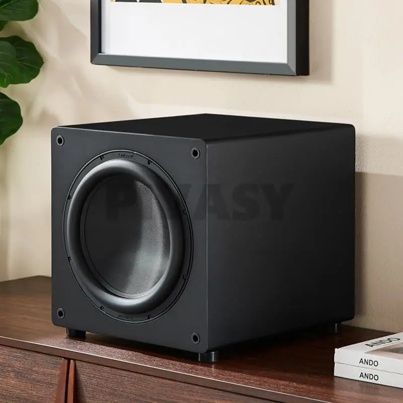 12 Inch High Power Subwoofer Active HiFi Wooden Subwoofer Home Theater Home Audio Echo Gallery TV Computer Stage Speakers