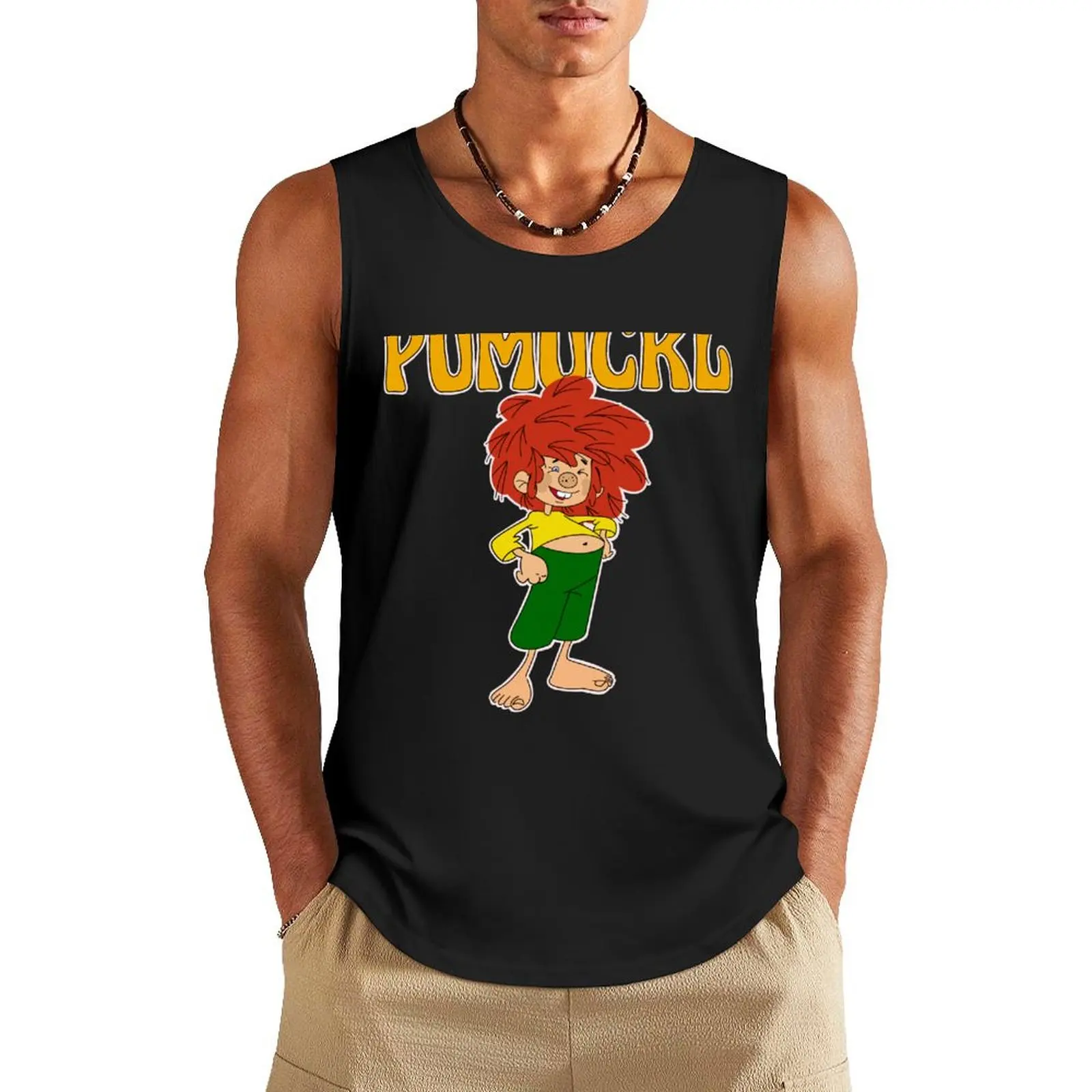 

Pumuckl Tank Top man sexycostume t-shirt for men Men's clothing brands