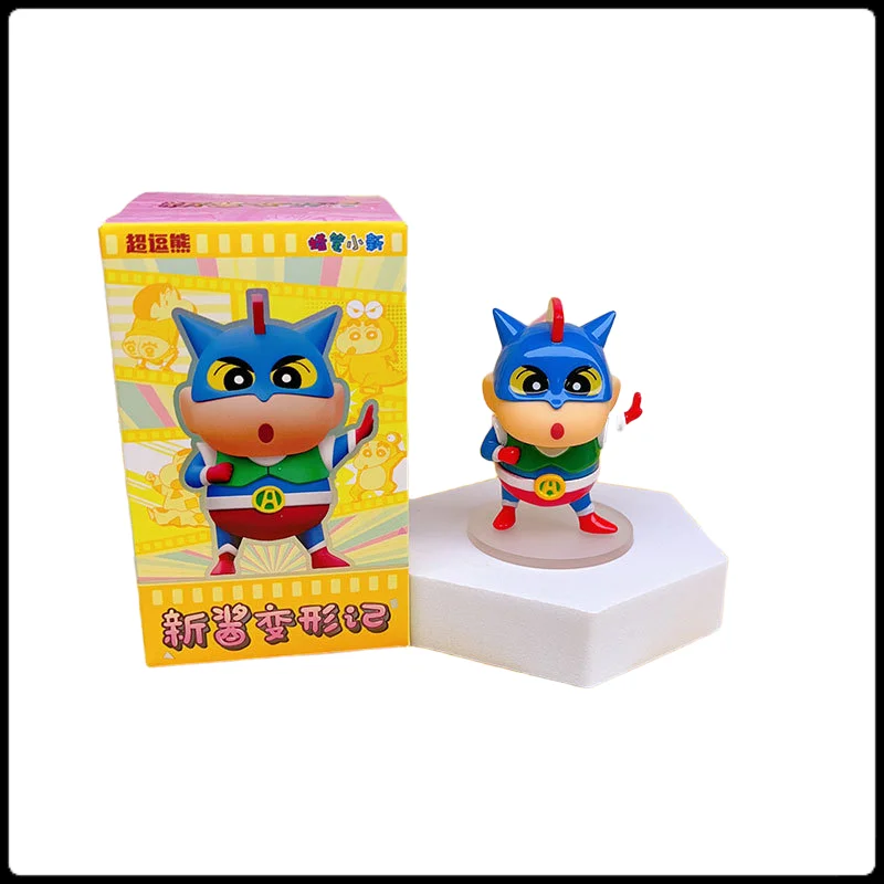 

Crayon Shinchan Transforming Figure Anime Trendy Toy Desktop Car Decor Office Cute Home Cartoon Decorations Blind Box