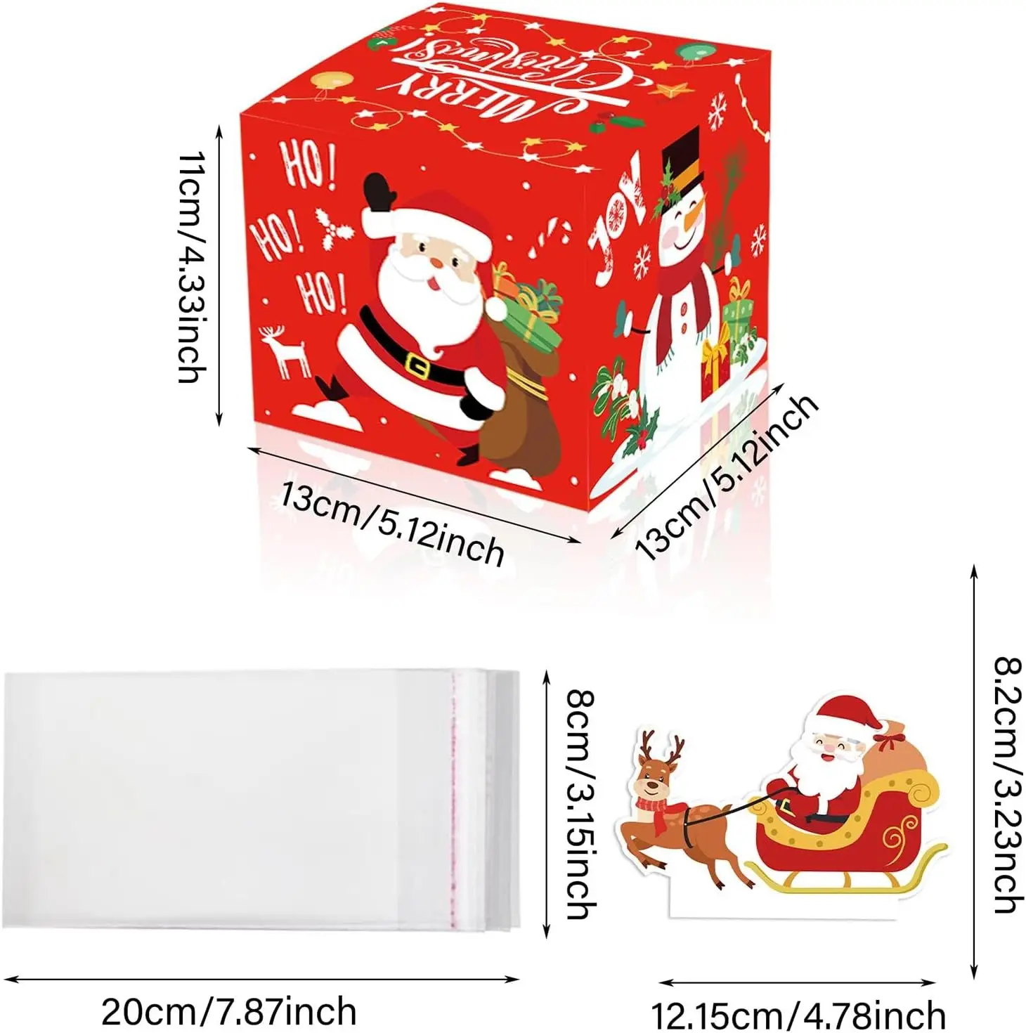 مجموعة هدايا شجرة سانتا كلوز للحفلات DIY صندوق مفاجأة لاستخراج حقيبة الأوراق النقدية بالدولار الأمريكي