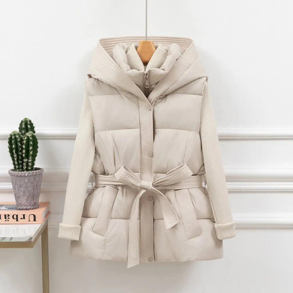 

Women's Cotton Vest High-End Waist-Cinching Design Autumn Winter Fashion New Popular Style Beautiful