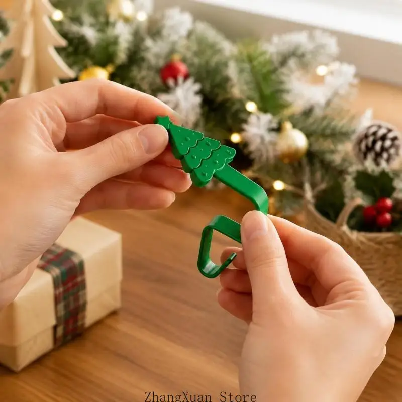 Formbare Weihnachtsdekorationsaufhänger für Kränze, Schienen und Geschenkpapier 3XUF – Detail 10