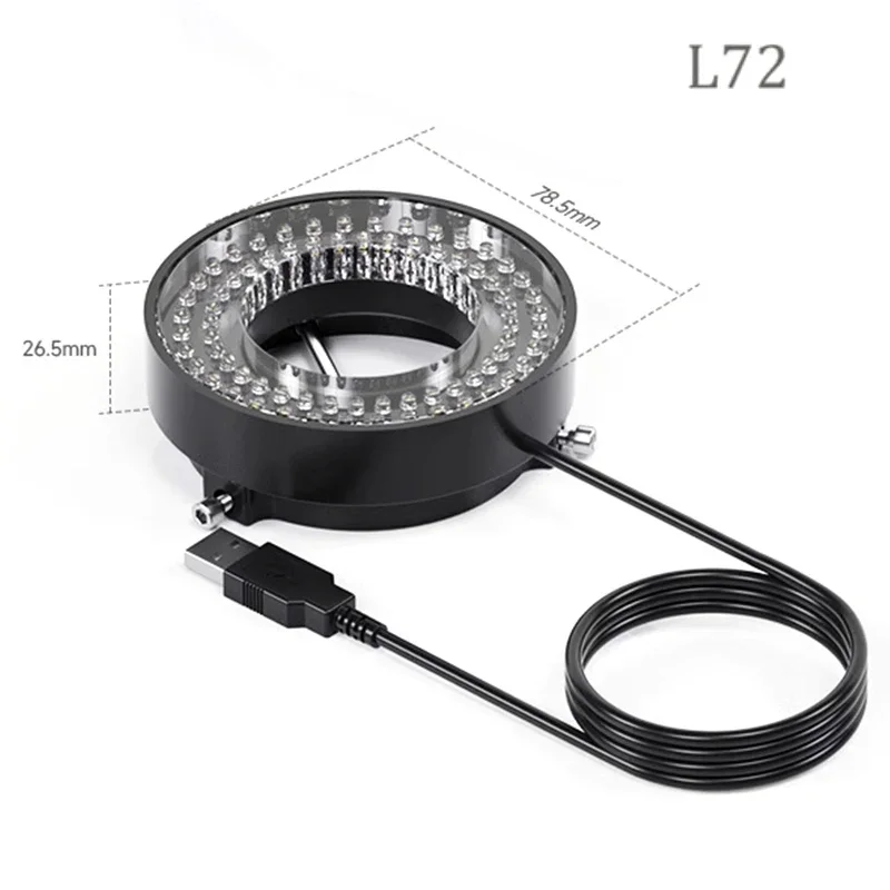 Mechanic L64/72/144 LED USB Microscope Ring Polarized Light Illuminator Lamp for Trinocular Microscope Soldering Repair