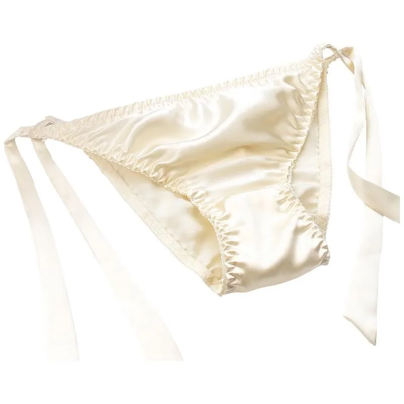 100% natural silk panties female pure silk t thong female pure silk briefs sexy lacing