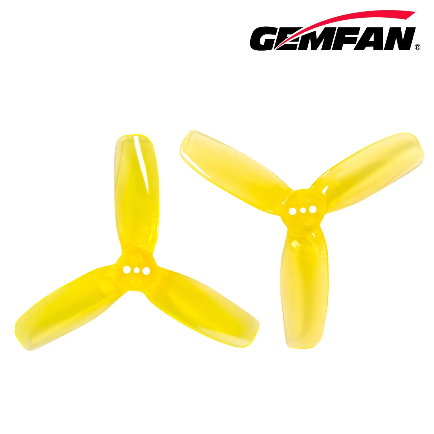 Gemfan DYH2828 Tri-Blade Propellers, 71.12mm, 2.8in Pitch, 1.5mm T-Mount, for 1506 4200KV Motors & 200mm FPV Soccer Quads