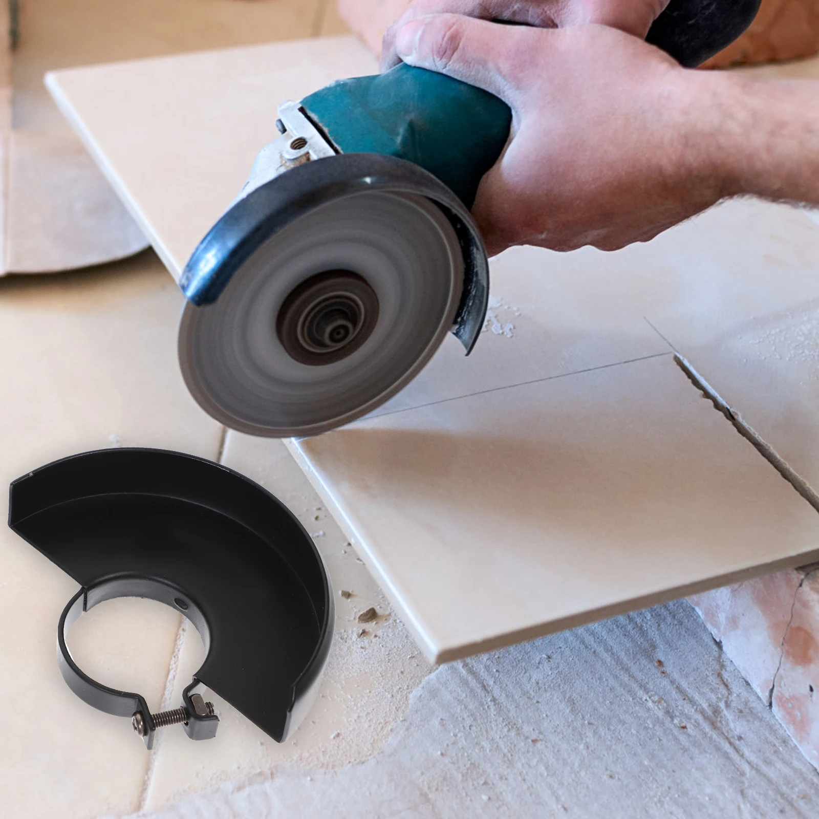 3 Pcs Angle Grinder Dust Cover Shroud Safety Guard for Power Tools Metal Hand Protection Anti Dust Long Design Compatible Tools