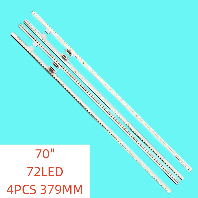 

4pcs/set 72lamps New LED Backlight strip for 70D6UA Sharp_70_GOA_72+72_4014C_A_9S2PX4 REV.V4 379MM