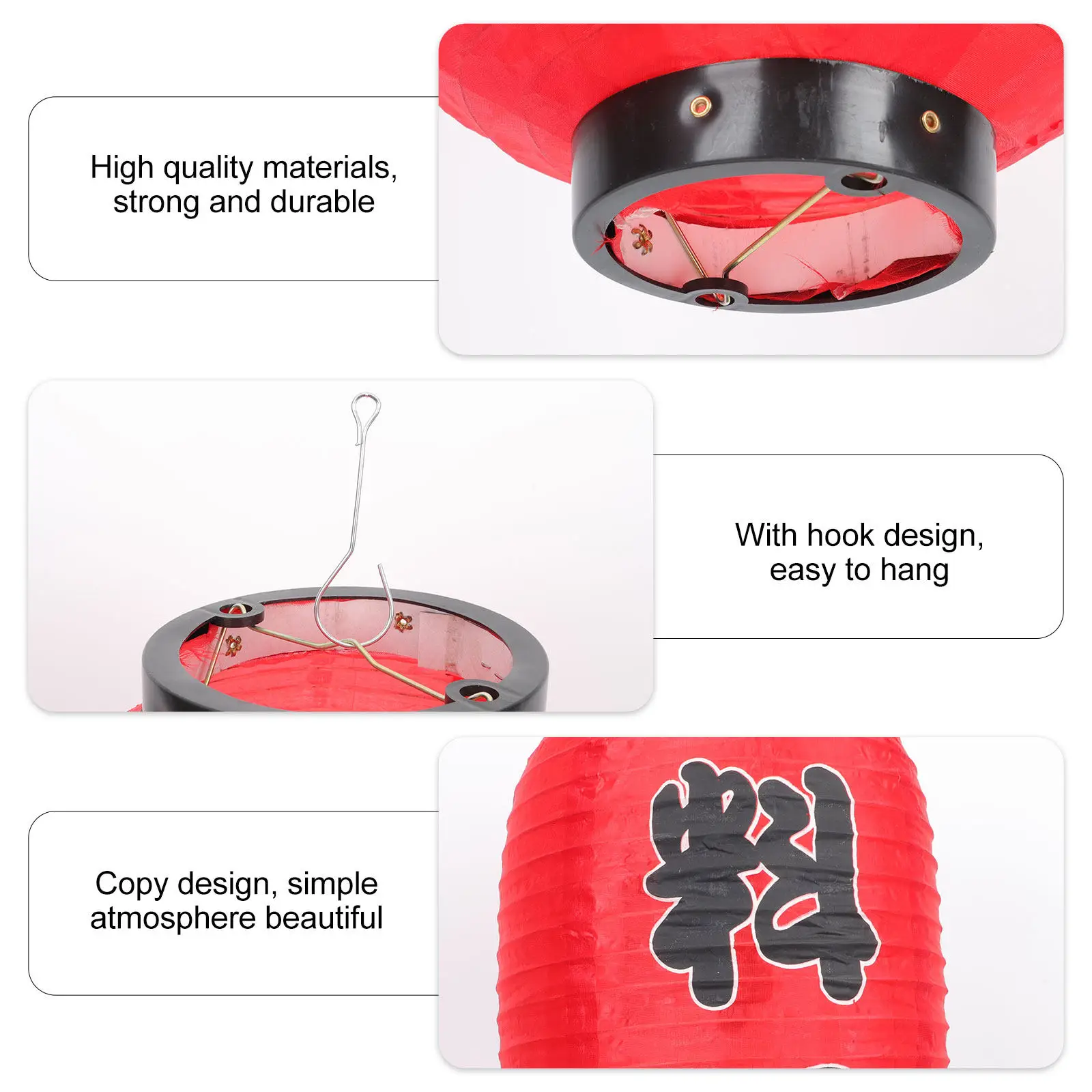 2pcs Japanese Style Hanging Lanterns, Waterproof Outdoor Festival Decorative Lighting for Restaurant Door