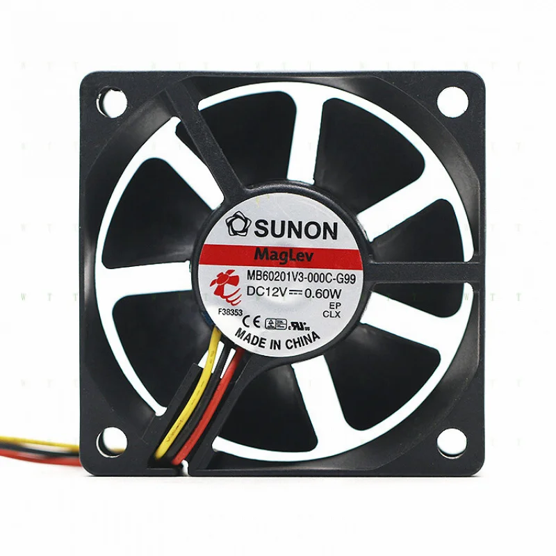 

H для SUNON MB60201V3-000C-G99 6020 12 В 0,60 Вт ультра-тихий охлаждающий вентилятор
