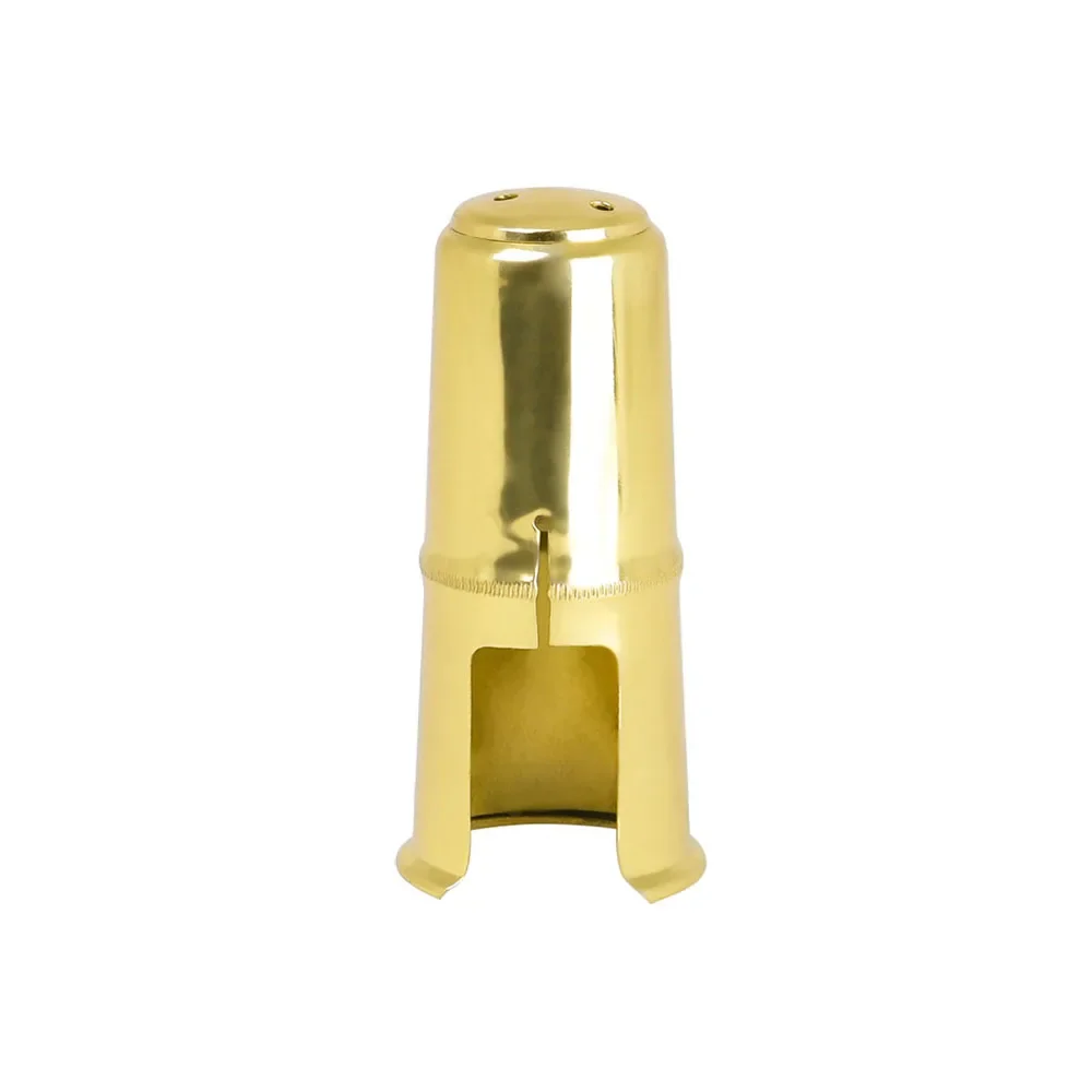 Golden Alto Tenor Saxophone Metal Mouthpiece Ligature Clip And Mouthpiece Cap Double Screws Adjust Sax Accessories