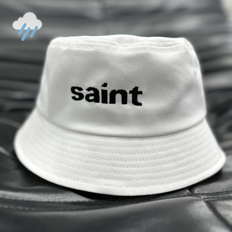 Men Women Casual Letters Logo Embroidery Saint Safari Bucket Hats Best Quality Cowboy Wide Large Brim Fisherman Hat Cap