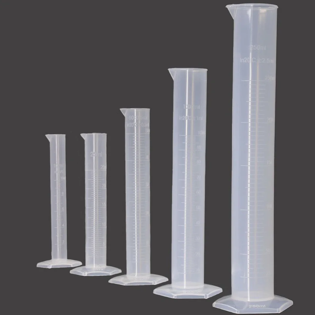 

1 Set Graduated Cylinders Beakers Measuring Cup Plastic Laboratory Equipment For Science Experiments Precision Mixing Teaching