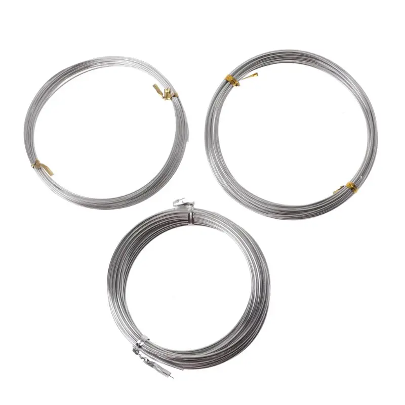 E15E Silver Metal Anodized Aluminum Wire for DIY Earring Sculpture Art Jewelry Making