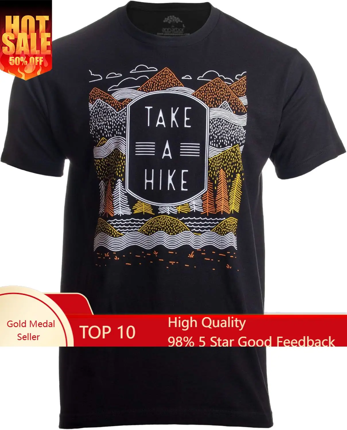 

Take a Hike | Outdoor Nature Hiking Camping Graphic Saying for Men Women T-Shirt