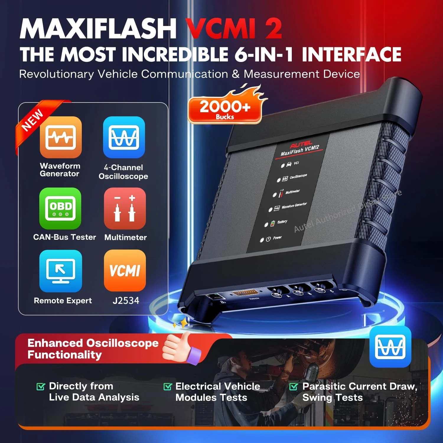 Autel MaxiSYS Ultra S2 Scanner UltraS2 AI Intelligent Scan Tool 6IN1 VCMI2, Topology 3.0 PID Analysis Multi-Point DVI, Motor TruSpeed, Upgraded of Ultra MS909S2 view 5
