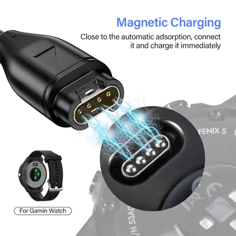 New For Garmin Fenix 7 7S 7X 6 6S 6X 5 5X 5S Vivoactive 3 Forerunner 945 935 245 Instinct 2 USB Charging Cable Data Cord Charger