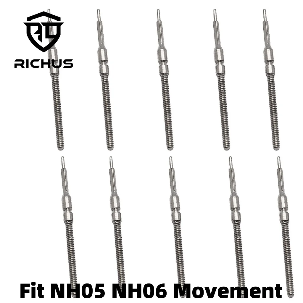 RICHUS NH05 NH06 Uhr Edelstahl Stem Bewegung Fit NH05 NH06 Bewegung Uhr Teile Krone Stem