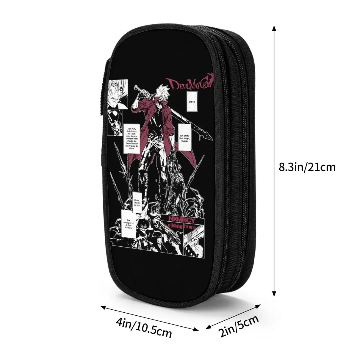 Astuccio per matite Game Vergil Dmc New Devil May Cry Borse per penne Ragazze Ragazzi Astuccio per matite regalo per studenti di grande capacità