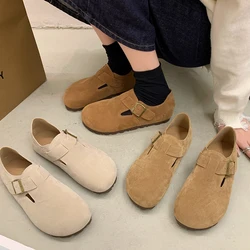 Round Toe Soft Slip On Shoes For Women Modis Casual Female Sneakers Flats Slip-on Moccasin 2023 Dress Retro New Fabric Slip-On P