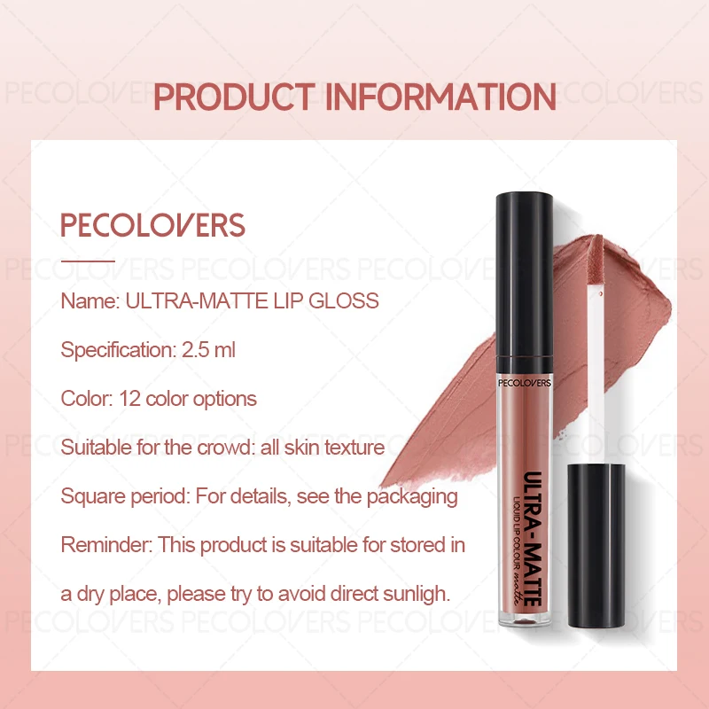 Matte Lip Gloss,Durable,Waterproof, Non Fading, Non Stick Cup Lipstick,Perfect Mother'S Day Gift