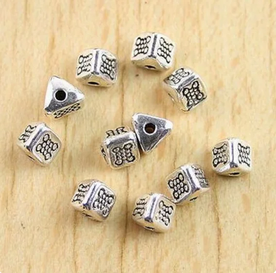 60pcs 4.5mmAlloy accessories tibetan silver triangle  beads for jewelry making HWH0738