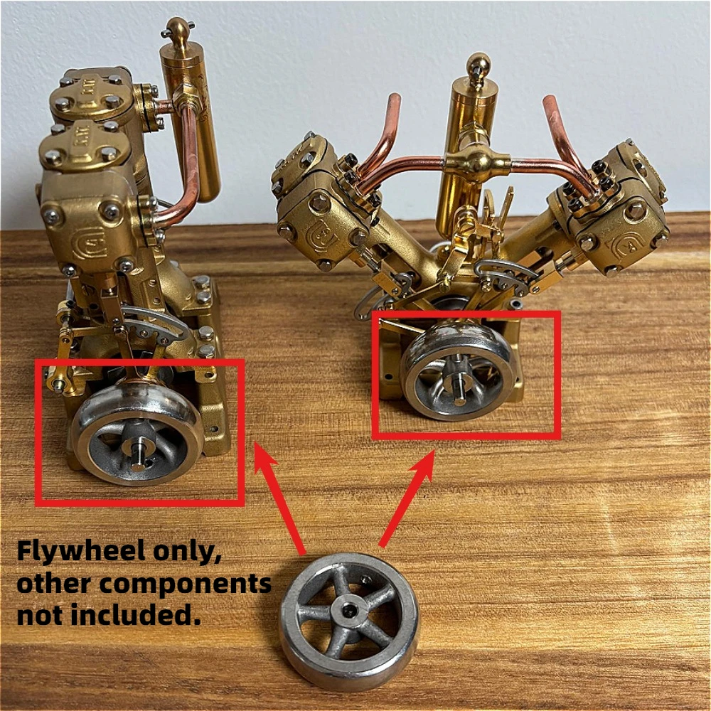 محرك بخاري ستيرلينغ دولاب الموازنة نموذج محرك دولاب الموازنة المعدني الملحقات جيروسكوب دولاب الموازنة عجلة الجمود عجلة موازنة #2