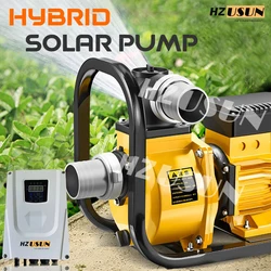 3HP DC AC Solar Motor Booster Water Pressure Pump Price High Volume Above Ground Hybrid Solar Panel Inverter Transfer Water Pump